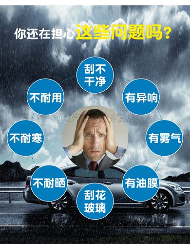 适用比亚迪S6S8F0F3RF6G3RG6L3速锐 无骨雨刷器M6S7唐秦元雨刮片 - 图1