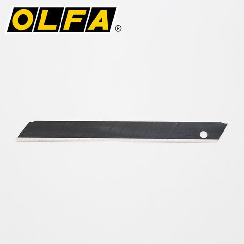 日本OLFA ASBB-10 小型黑刃美工刀片 9MM墙纸刀片 切割刀片 - 图3