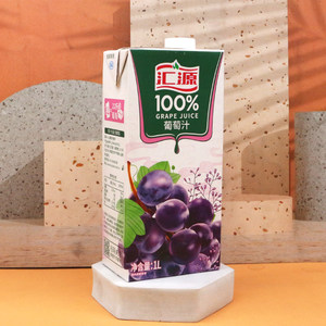 汇源果汁纯果汁1L*12盒橙汁苹果汁葡萄桃汁整箱特价大瓶果汁饮料