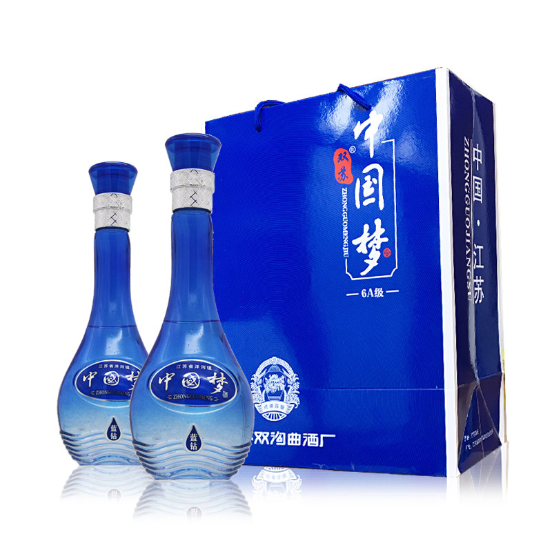 砌末中国梦酒特价试饮酒 52度纯粮食浓香型500ml*6瓶礼盒装清仓