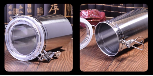 嘴食尚 Большой табачный увлажняющий бак из нержавеющей стали, герметичный бак, табачный ковш