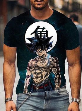 Men Clothing Dragon Ball Z Tops Oversized Men's 3D T-shirt
