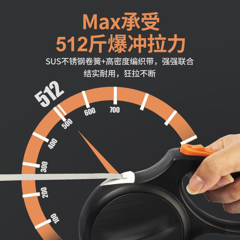 得乐智能防爆冲可伸缩狗狗牵引绳p绳中大型犬自动遛狗链专用狗绳,淘宝优惠券,粉丝福利购,淘宝优惠卷