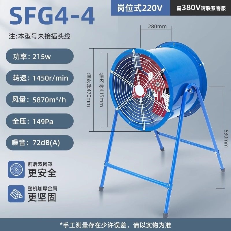 岗位式轴流风机大功率排管道式风380v风机强力抽风机工业排风扇机,淘宝优惠券,粉丝福利购,淘宝优惠卷