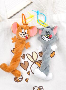猫和老鼠毛绒挂件扭扭乐钥匙扣