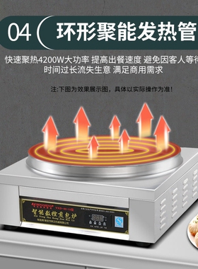 新款商用电热煎包炉304不锈钢锅