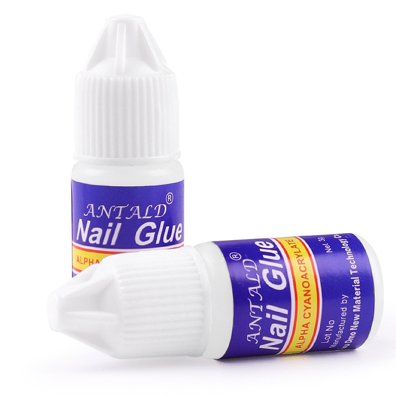 5 Bottles/Set Nail Art Glue Tips Tool Fake Nails Glue/指甲胶 - 图1