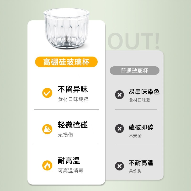 奥克斯辅食机绞肉机婴儿宝宝料理型多功能搅拌榨汁烹饪破壁机机小,淘宝优惠券,粉丝福利购,淘宝优惠卷