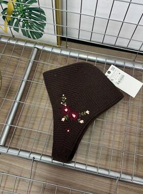 WMXZ秋冬2025新款女装花朵刺绣针织帽 3739275 802/25025