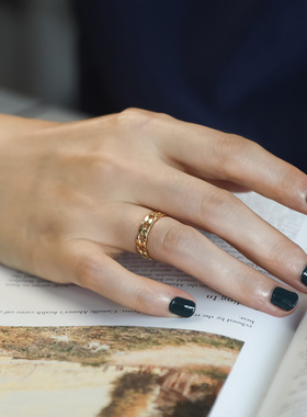 冷淡风百搭链条质感戒子ins潮