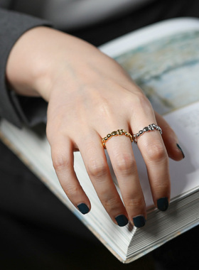 657韩版ins小众设计开口戒指女