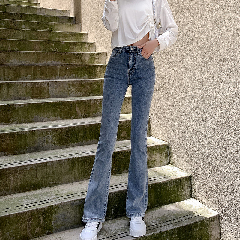 小个子微喇2022年新款春秋牛仔裤 兮随牛仔裤