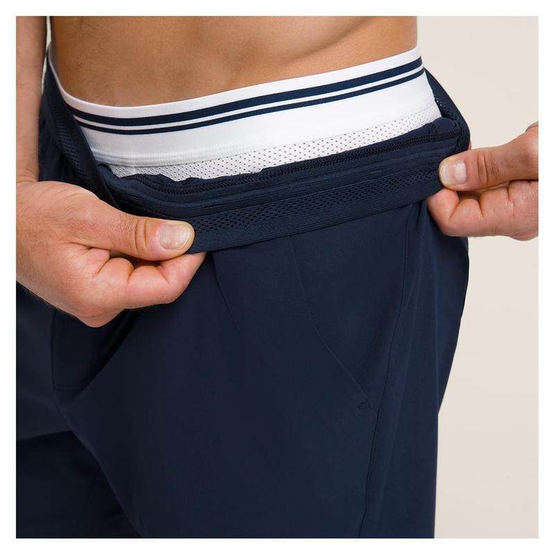 代购Wilson男士网球短裤快干保暖高弹防滑设计7英寸裤长深蓝色,淘宝优惠券,粉丝福利购,淘宝优惠卷