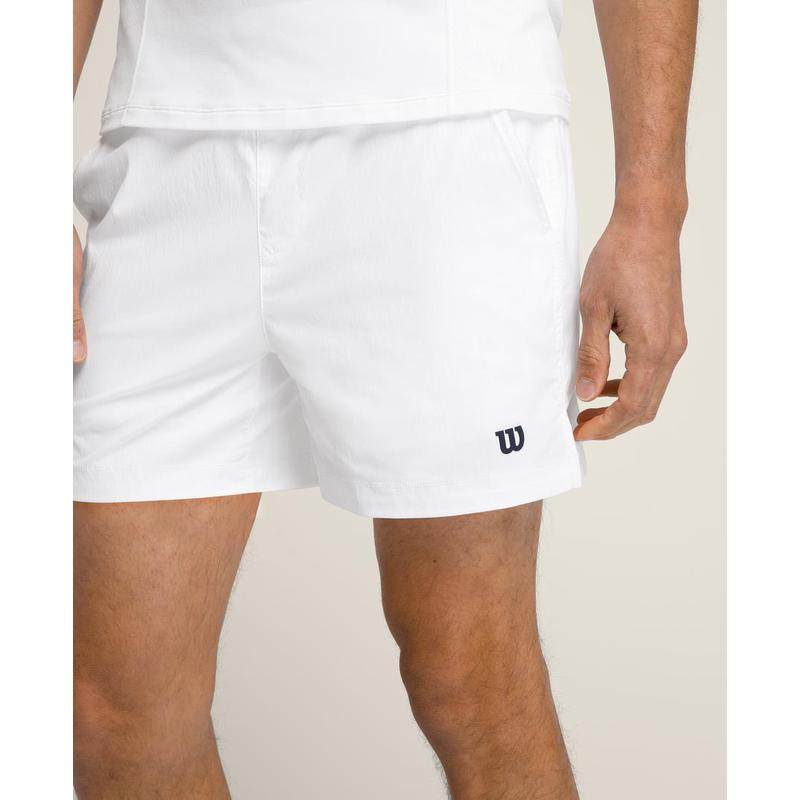 代购Wilson男士网球短裤快干防水防泼水可调节腰围带口袋白色,淘宝优惠券,粉丝福利购,淘宝优惠卷