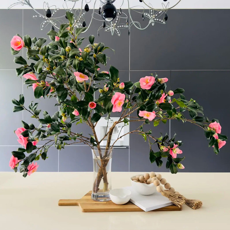 山茶花云南基地直发鲜切花办公室室内粉色水养插花节日礼物顺丰,淘宝优惠券,粉丝福利购,淘宝优惠卷