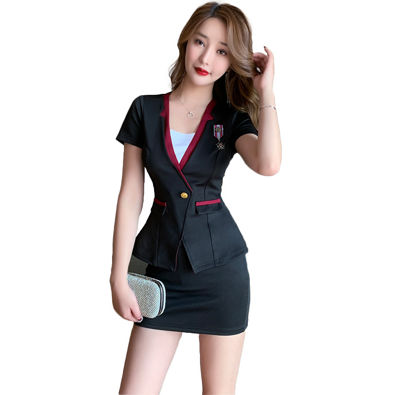 浴足女套装2020夏秋装短袖技师服 都格堡酒店工作制服