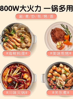 AUSTRIC无涂层电火锅304不锈钢家