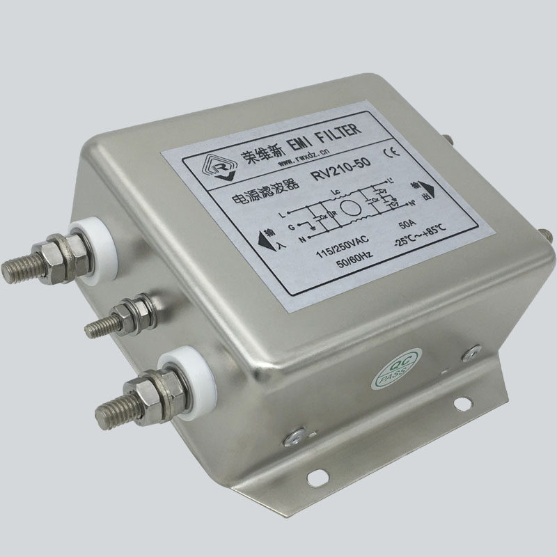 RV210交流单相通用一级增强抗干扰净化EMI电源110V工业滤波器220V - 图0