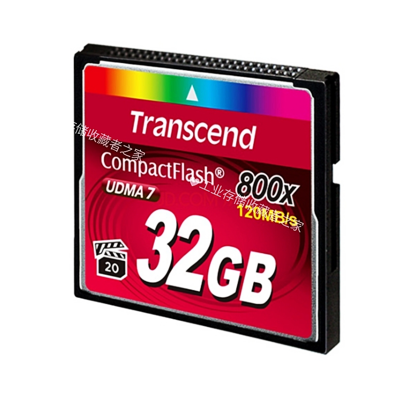 Transcend创见CF卡 32GB CF存储卡 800X MLC  32G尼康佳能内存卡 - 图0