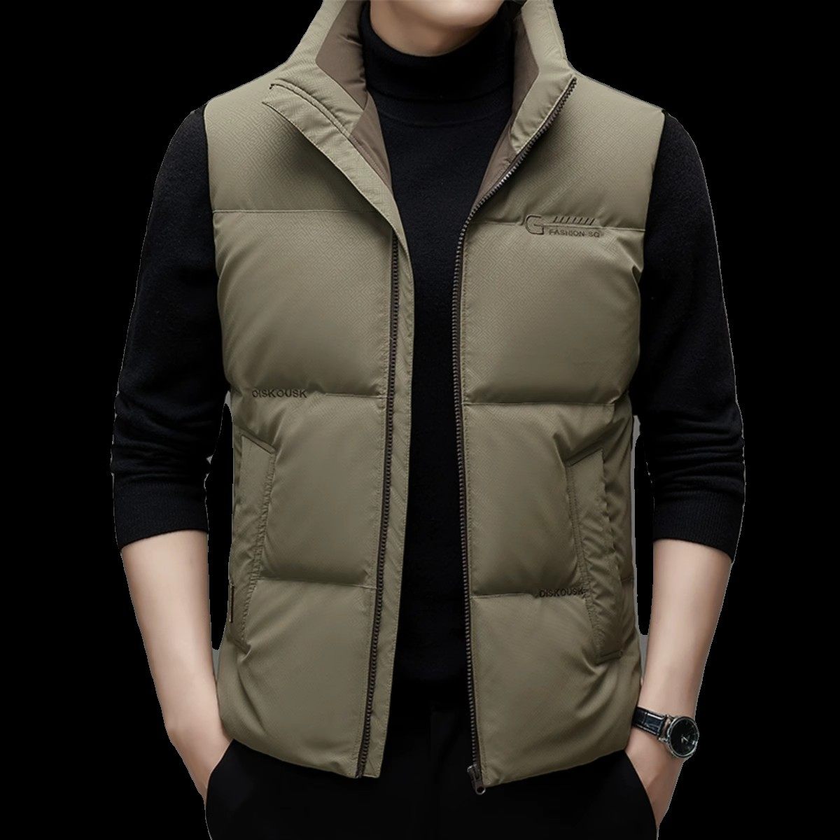 皮尔卡丹高端品牌羽绒马甲男加厚2025新款冬季立领羽绒服背心外穿,淘宝优惠券,粉丝福利购,淘宝优惠卷