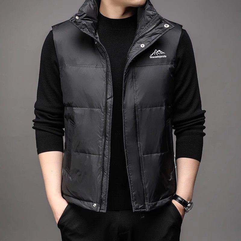 皮尔卡丹轻薄羽绒马甲男外穿立领秋冬季坎肩保暖背心加厚马夹外套,淘宝优惠券,粉丝福利购,淘宝优惠卷