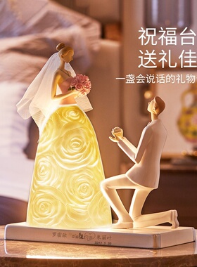 工厂销New wedding marriage gift table lamp for neTw couple g