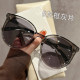 Gentle brown sunglasses for women 2025 new large frame