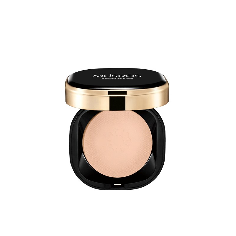 美勒丝滑两用干湿粉饼轻薄定妆持久 美勒粉饼