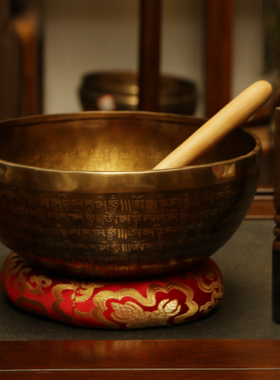 尼泊尔进口颂钵手工佛音钵西藏