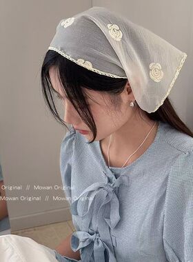 韩式蕾丝花边腰带配饰女配牛仔裤屁帘白色腰巾三角巾丝巾腰封搭配