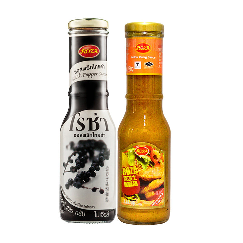 露莎士黑胡椒酱意大利汁牛排面酱料 三食食品酱类调料