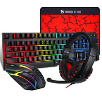 2023T-WOLF new four-fit one-click mouse-set keyboard mouse headphone mouse game office suit