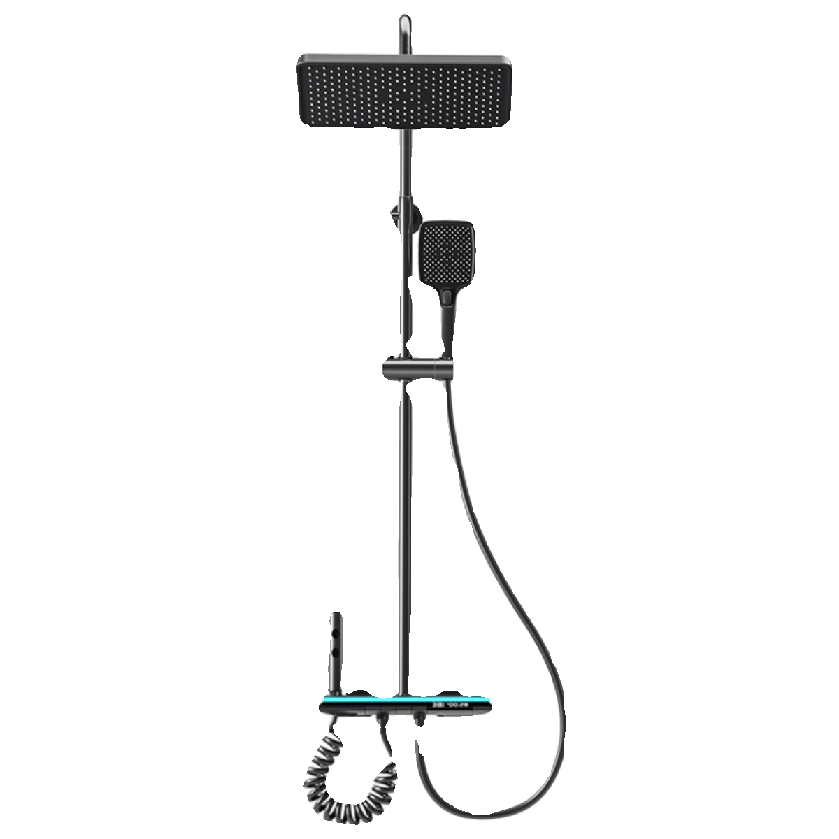 品牌数显枪灰色淋浴花洒套装全铜家用浴室恒温增压卫生间冷热沐浴,淘宝优惠券,粉丝福利购,淘宝优惠卷