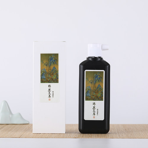 锦瑟文房墨汁桐油烟毛笔书法专用练字专用高级墨汁墨液对联专用 - 图0