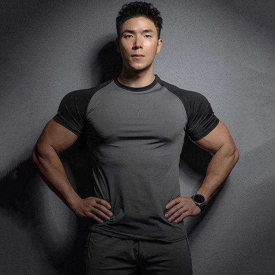 Нижнее белье с короткими рукавами для фитнеса American Muscle Brothers