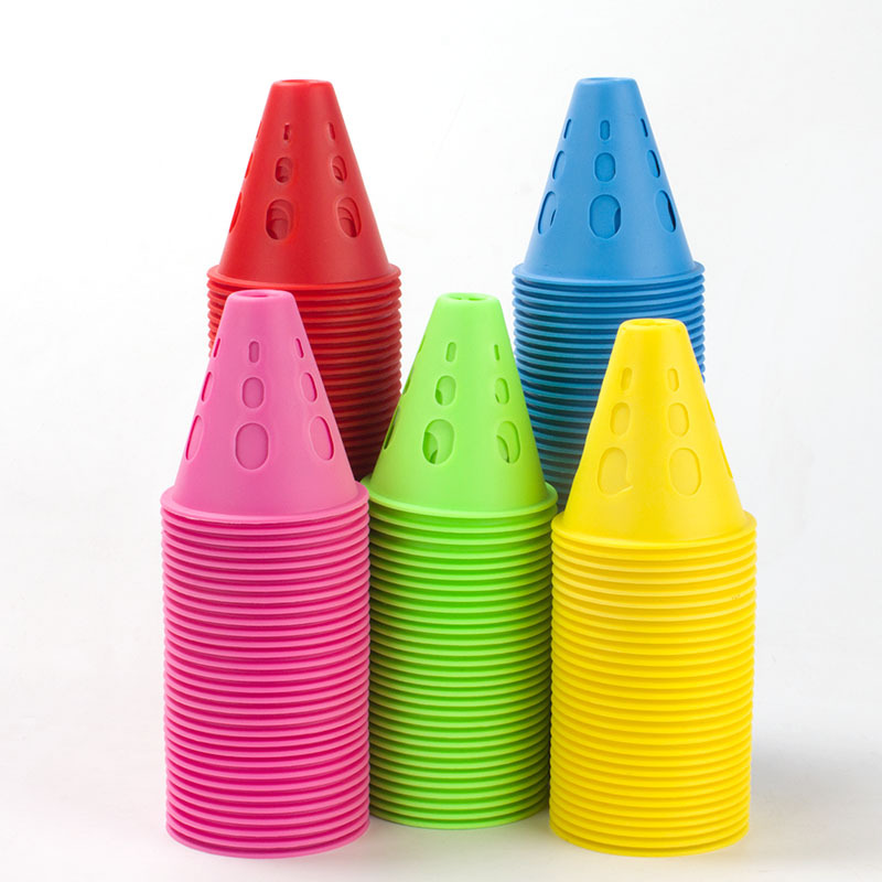 轮滑桩杯儿童溜冰鞋障碍物角标加厚小锥桶标志筒防风训练道具 - 图1