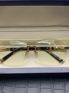 男款水晶眼镜竹叶青高清养目