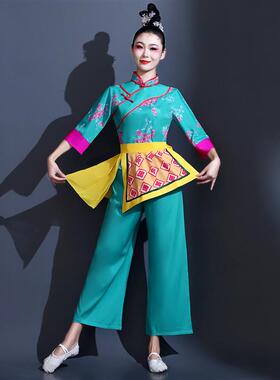 送扇子胶州演出服服秧歌一点成人2025年新款采茶舞斗笠女甜剧目舞