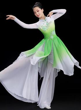 送扇子秧歌演出服女飘逸舞蹈服装风现代扇子舞古典舞服装艺考茉莉