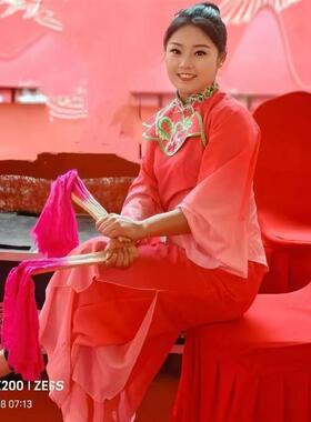 送扇子曲沟辣妈2025团新款妈妈舞蹈服装扇子舞广场舞服装秧歌春秋