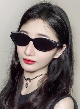 gm复古猫眼墨镜女小脸级感小框欧美街拍辣妹防晒紫外线太阳眼镜