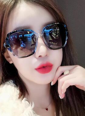 太阳镜女士偏光防紫外线2025新款级感墨镜圆脸大脸显瘦开车眼镜