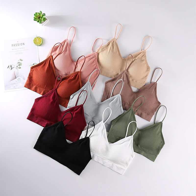 羽韵菲抹胸肩带打底防走光学生束胸 羽韵菲抹胸