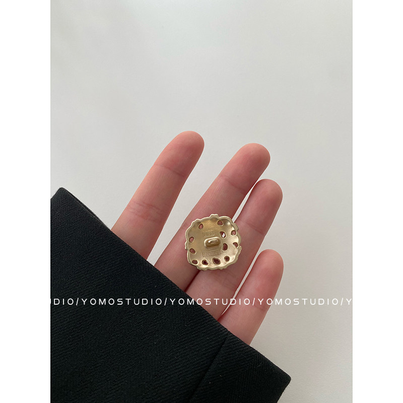 YOMO 粗花呢装饰扣温柔淑女服装纽扣金属衬衫毛衣扣子外套大衣扣,淘宝优惠券,粉丝福利购,淘宝优惠卷