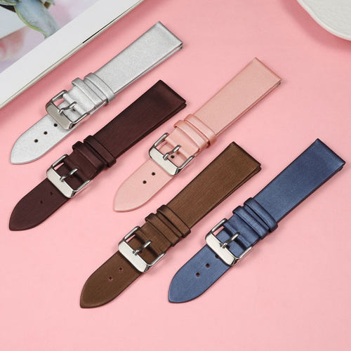 真皮表带女 适配飞亚达花语LA8262 LA805006手表带FIYTA表链 14mm - 图2