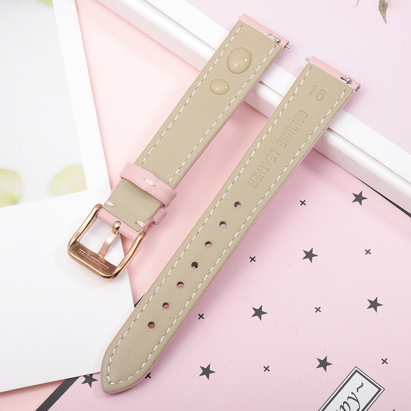 适配卡西欧手表带真皮女表小方红表 爱梦爱配件