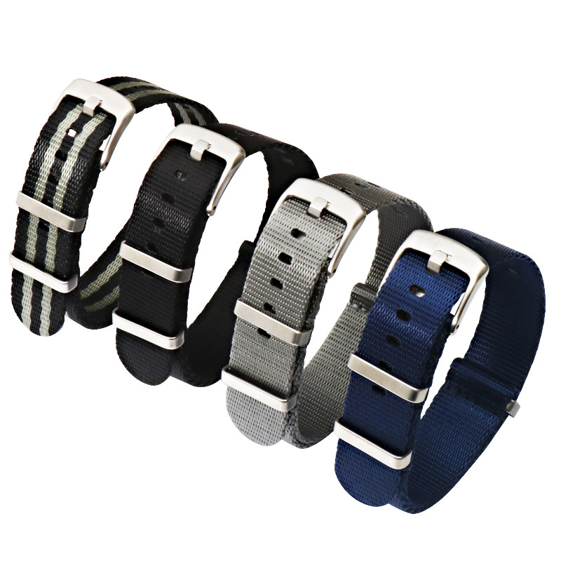 欧米茄海马300尼龙帆布表带男表带 爱梦爱配件