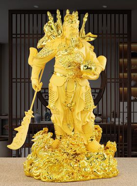 招财关公武圣佛像武财神摆件关羽关二爷神像店铺家居开业礼品