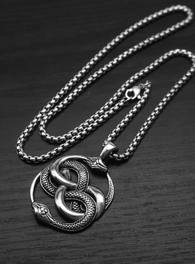 跨境吊坠项链钛钢男女饰品挂饰