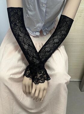 lolita手袖蕾丝袖套lolita手套甜美蕾丝花边手臂套装饰手臂袖薄款